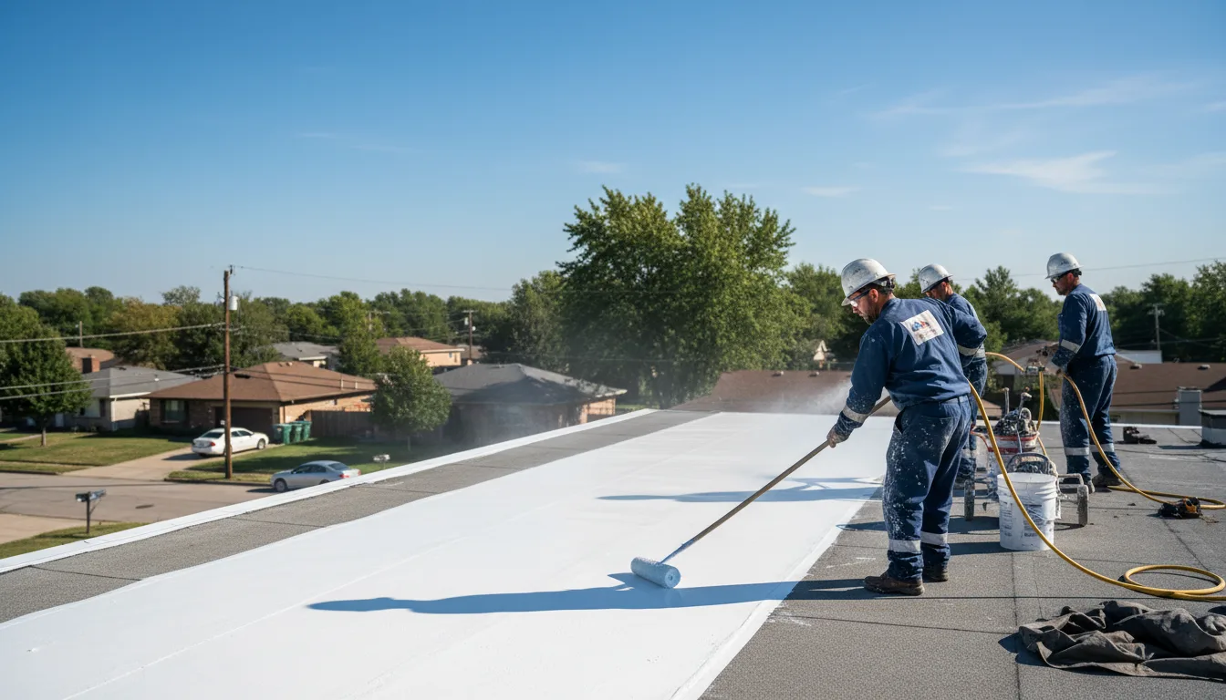 Commercial roof coating in Red Oak, IA near me